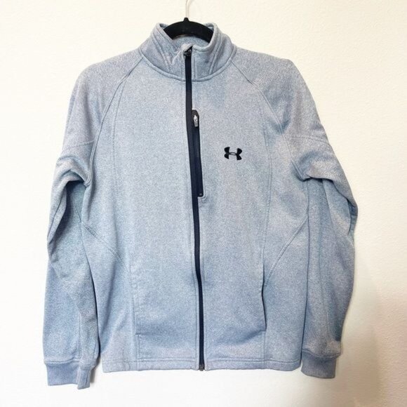 Under Armour Mens Full Zip Loose Fit Jacket Gray Size Small - Picture 2 of 10